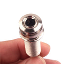 GT223 Brass Threaded Cylinder Style Guitar End Pin Stereo Jack Socket for Guitar Bass Mandolin