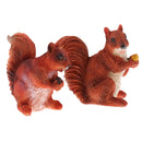 Squirrel Ornament Statue Resin Animal Miniature Home Garden Cafe Bar Decor