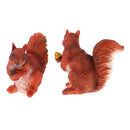Squirrel Ornament Statue Resin Animal Miniature Home Garden Cafe Bar Decor