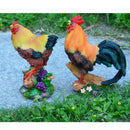 2Pcs Creative Resin Animal Model Chicken Figures For Fairy Garden Decor DIY