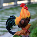 2Pcs Creative Resin Animal Model Chicken Figures For Fairy Garden Decor DIY
