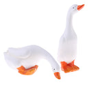 2Pcs Realistic Resin Ducks Figurine Model Statues Lawn Sculpture for Decors