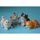 4Pcs Decorative Resin Cat Models Figure Sculpture for Home Garden Ornaments