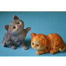 4Pcs Decorative Resin Cat Models Figure Sculpture for Home Garden Ornaments