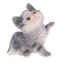 4Pcs Decorative Resin Cat Models Figure Sculpture for Home Garden Ornaments