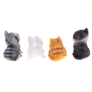 4Pcs Decorative Resin Cat Models Figure Sculpture for Home Garden Ornaments