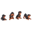 Animal garden sculptures resin dog home crafts ornaments artificial dog figurines decoration crafts