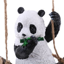 Lovely Resin Panda Artware Ornaments Cute Panda Figurines Garden Decor Pendants DIY