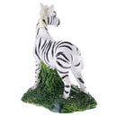 Miniature Cute Zebra Sculpture Figurine for Yard Garden Backyard Adornment House Ornament