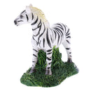 Miniature Cute Zebra Sculpture Figurine for Yard Garden Backyard Adornment House Ornament