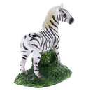 Miniature Cute Zebra Sculpture Figurine for Yard Garden Backyard Adornment House Ornament