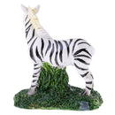 Miniature Cute Zebra Sculpture Figurine for Yard Garden Backyard Adornment House Ornament