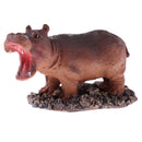 Miniature Cute Resin Hippo Model Figurine Statue for House Office Desk Decoration DIY Ornament