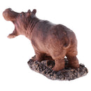 Miniature Cute Resin Hippo Model Figurine Statue for House Office Desk Decoration DIY Ornament