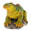 Realistic Resin Lizard Sculpture Figurine with Stand for Dollhouse Secenery Layout Accessory