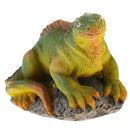 Realistic Resin Lizard Sculpture Figurine with Stand for Dollhouse Secenery Layout Accessory
