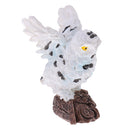 Exquisite White Flying Owl Statue Model Miniature Handicraft Souvenir Collectibles Gift
