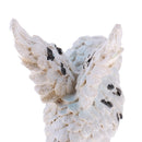 Exquisite White Flying Owl Statue Model Miniature Handicraft Souvenir Collectibles Gift