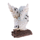 Exquisite White Flying Owl Statue Model Miniature Handicraft Souvenir Collectibles Gift