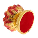 Tibetan Resin Buddhist Buddha Lotus Prayer Wheel Base, Prayer Pedestal for Handle Prayer Wheel