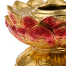 Tibetan Resin Buddhist Buddha Lotus Prayer Wheel Base, Prayer Pedestal for Handle Prayer Wheel
