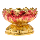 Tibetan Resin Buddhist Buddha Lotus Prayer Wheel Base, Prayer Pedestal for Handle Prayer Wheel