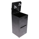 Small Metal Dealer Toke Box Cash Container w/ J-Hook Las Vegas Casino Style