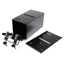 Small Metal Dealer Toke Box Cash Container w/ J-Hook Las Vegas Casino Style