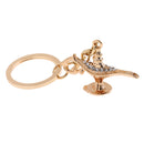 Aladdin Lamp Key Chains for Lover Car Rhinestone Good Lucky Key Rings Holder