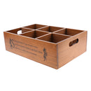 Six Grids Home Table Storage Box Case Tray for Gadgets Container Organizer