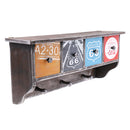 1Pc DIY Home Decorative Decor Wall Shelf Cabinet 4 Drawer 3 Hook Collectible