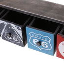 1Pc DIY Home Decorative Decor Wall Shelf Cabinet 4 Drawer 3 Hook Collectible