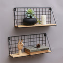 DIY Wall Mount Metal Wire Rack Holder For Home Kitchen Storage Shelf Decors