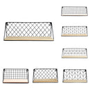 DIY Wall Mount Metal Wire Rack Holder For Home Kitchen Storage Shelf Decors
