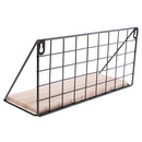 DIY Wall Mount Metal Wire Rack Holder For Home Kitchen Storage Shelf Decors
