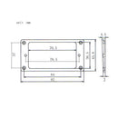 2 Pieces Plastic Humbucker Pickup Mounting Ring Frame for Electric Guitar Accessory Beige