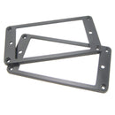 2 Pieces Plastic Humbucker Pickup Mounting Ring Frame for Electric Guitar Accessory Black