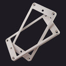 2 Pieces Plastic Humbucker Pickup Mounting Ring Frame for Electric Guitar Accessory White