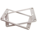 2 Pieces Plastic Humbucker Pickup Mounting Ring Frame for Electric Guitar Accessory White