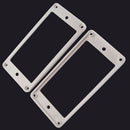 2 Pieces Plastic Humbucker Pickup Mounting Ring Frame for Electric Guitar Accessory White