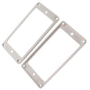 2 Pieces Plastic Humbucker Pickup Mounting Ring Frame for Electric Guitar Accessory White