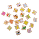 Wooden Animal Food Pairing Matching Toys for Kids Home Family Game Set Gift