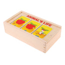 Kids Preschool Logical Training Wooden Toys Story Telling Cards Educational