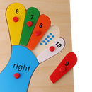 Montessori Materials Wooden Matching Toy Foot Insert Jigsaw Puzzle Kids Gift