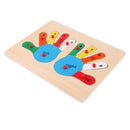 Montessori 1-10 Number Hand Jigsaw Puzzles Matching for Kids Educational Toy