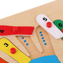 Montessori 1-10 Number Hand Jigsaw Puzzles Matching for Kids Educational Toy