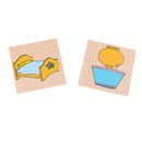Kids Childhood Montessori Materials Wooden Toy Family Set - Shadow Matching