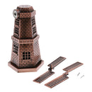Copper Metal Dutch Windmill Model Statue Figurine Craft for Cafe Bar Decor