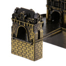 Vintage Metal London Tower Bridge Model for Home Bookcase Bedroom Ornaments Copper Bronzer