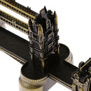 Vintage Metal London Tower Bridge Model for Home Bookcase Bedroom Ornaments Copper Bronzer